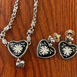 Brighton Reversible Water Lily Necklace with Earrings